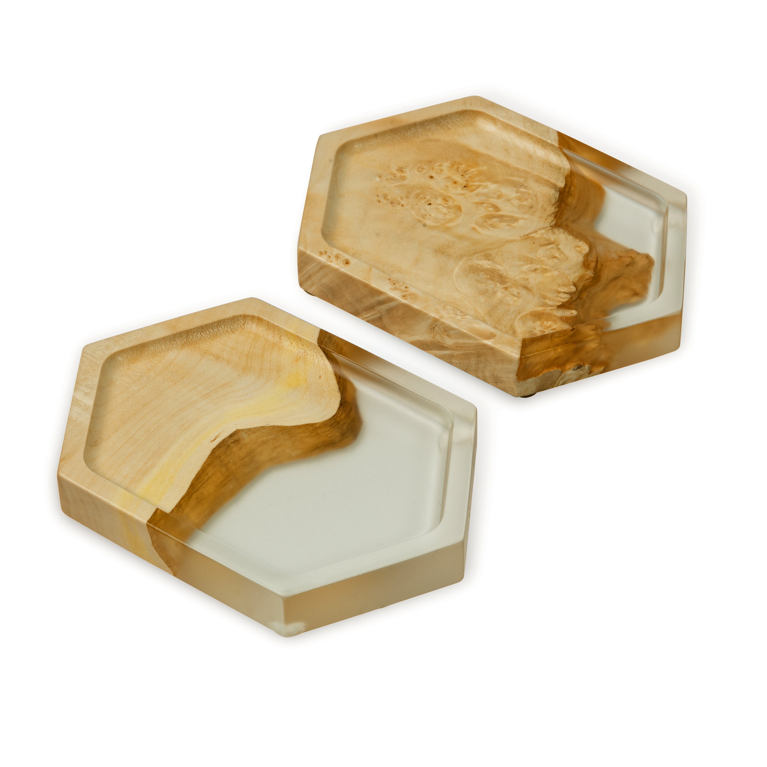 Wood & Resin Jewelry Tray INFINITY – Maple Breeze