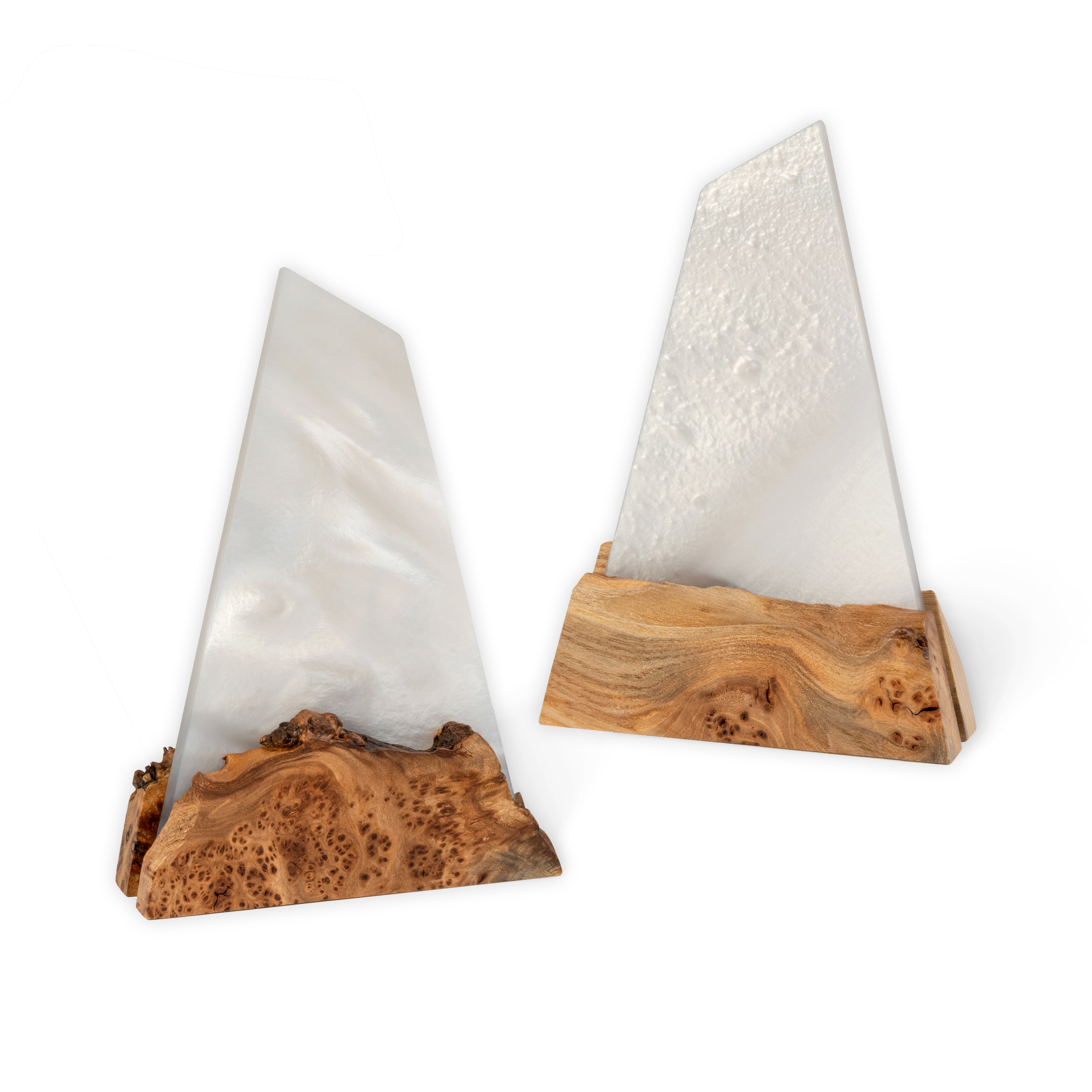 Platinum Epoxy & Dark Wood Award Plaque