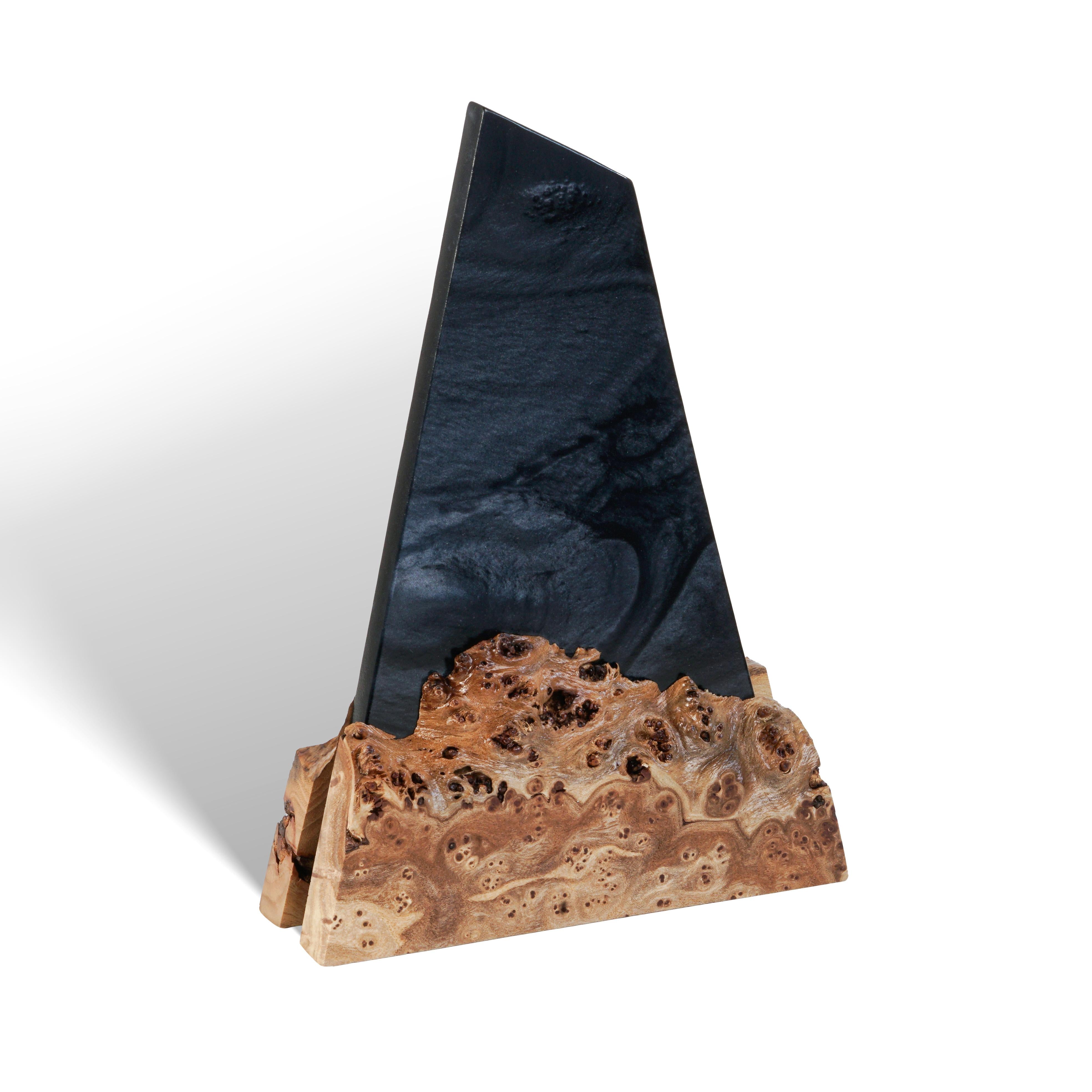 Black Pearl Epoxy & Wood Award Plaque