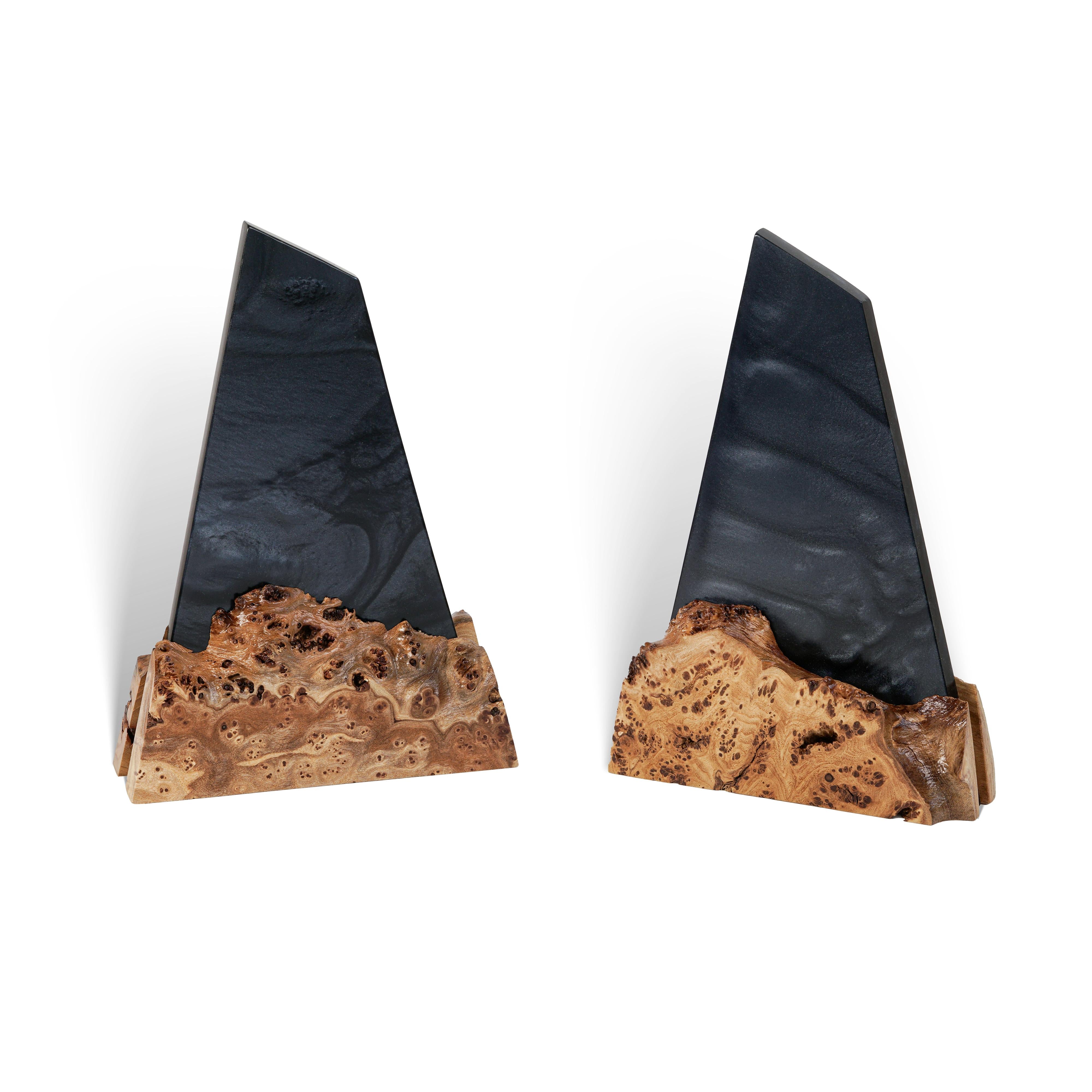 Black Pearl Epoxy & Wood Award Plaque