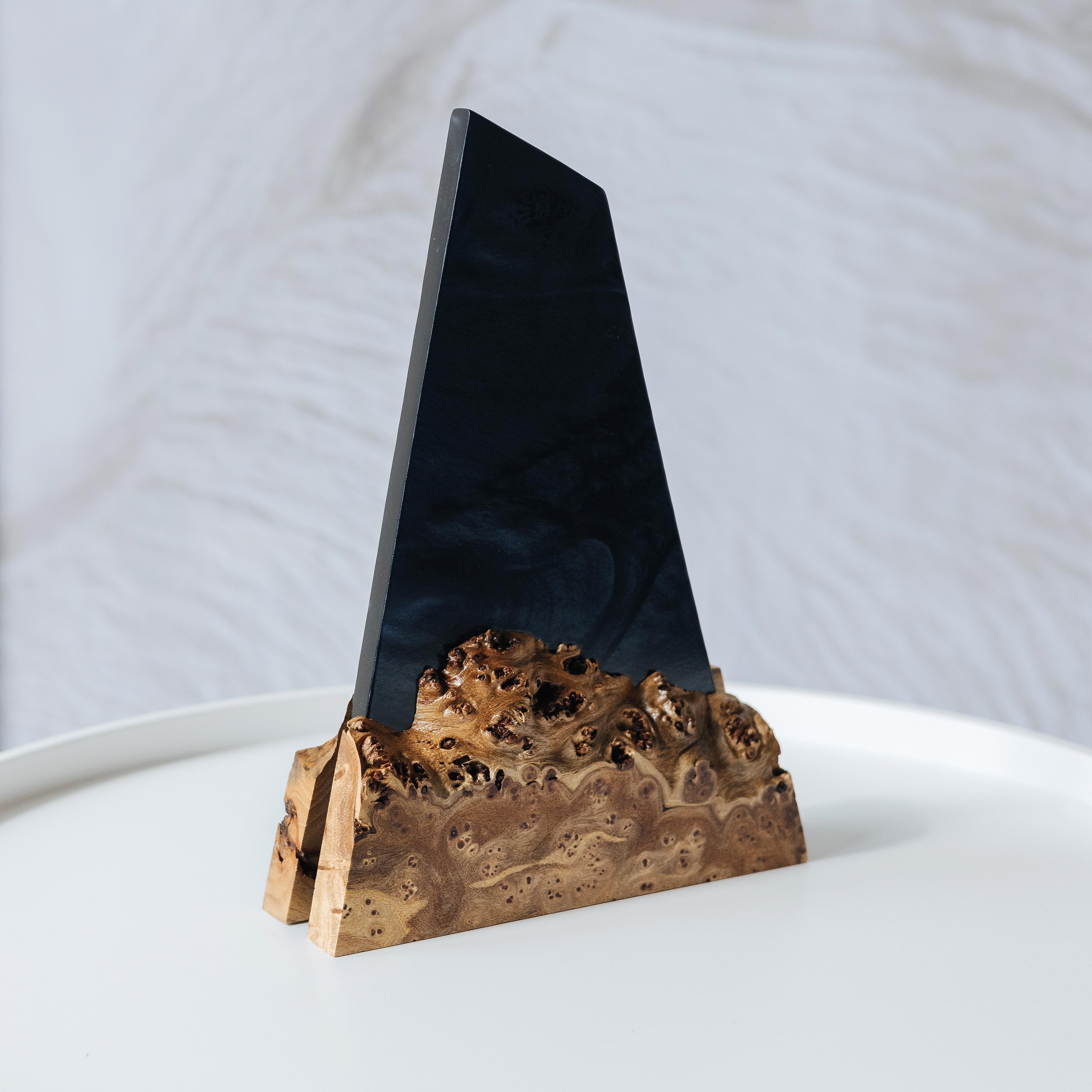 Black Pearl Epoxy & Wood Award Plaque