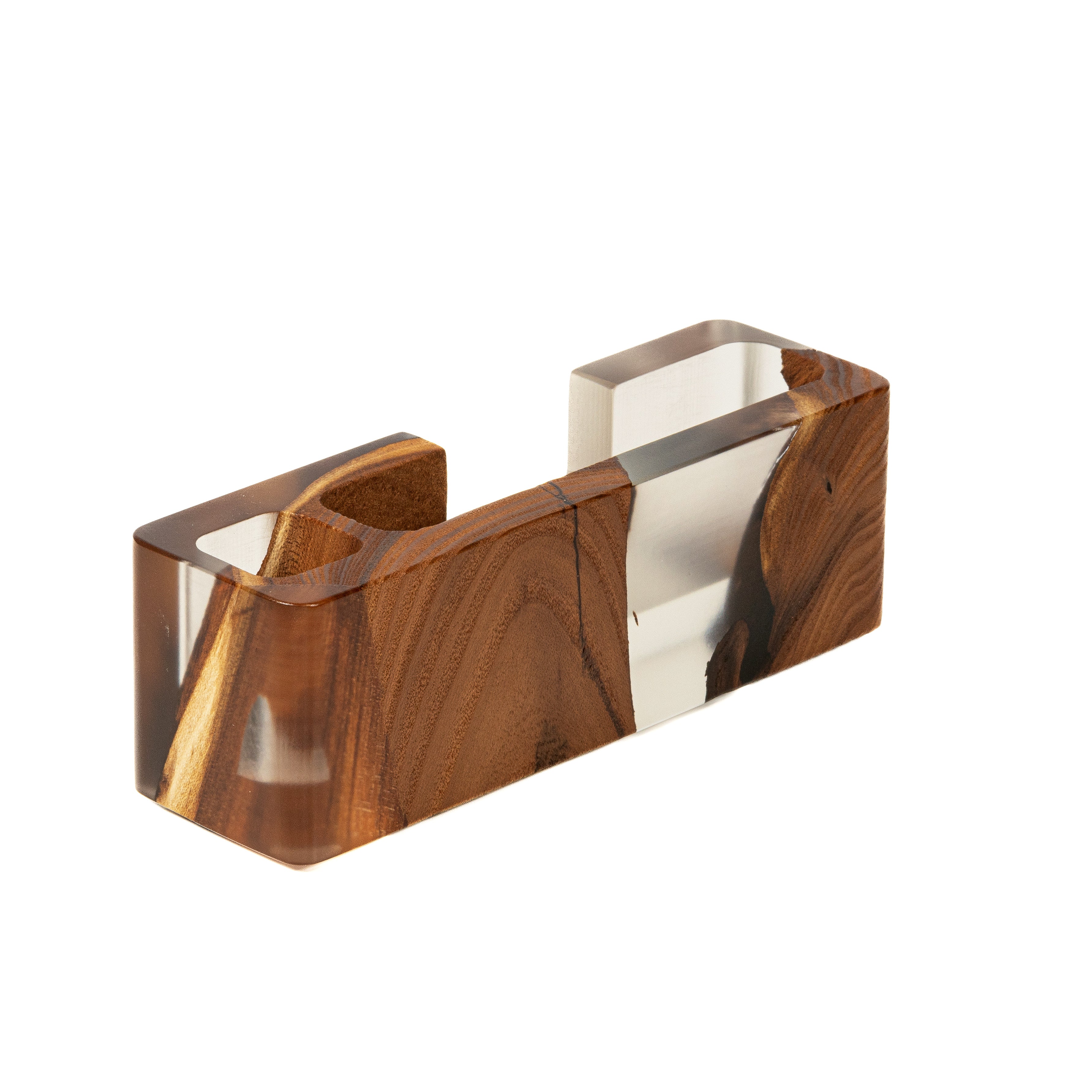 Wood & Resin Desk Organizer SMART – Elm Breeze