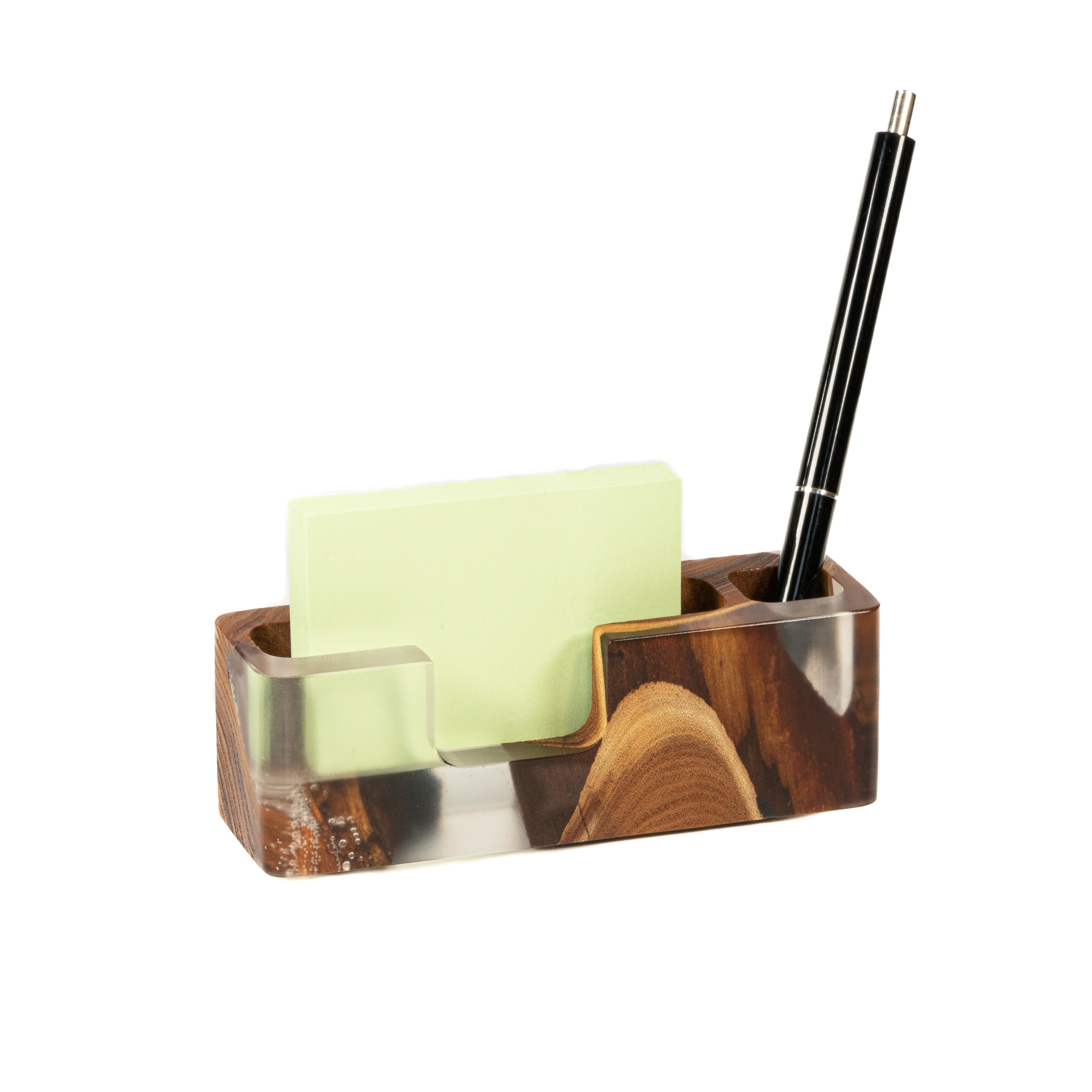 Wood & Resin Desk Organizer SMART – Elm Breeze