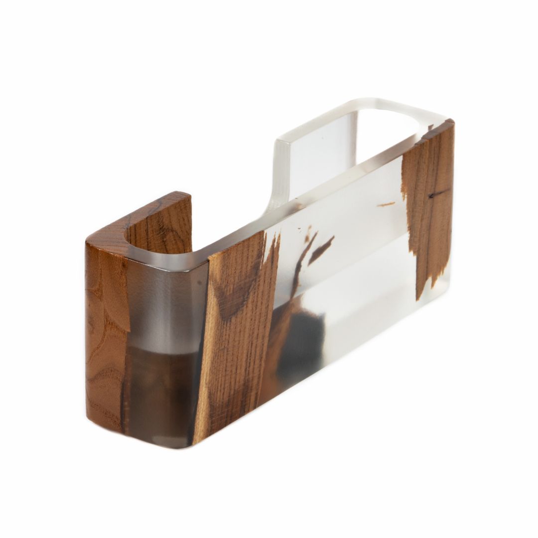 Wood & Resin Card Holder SMART – Dark Breeze