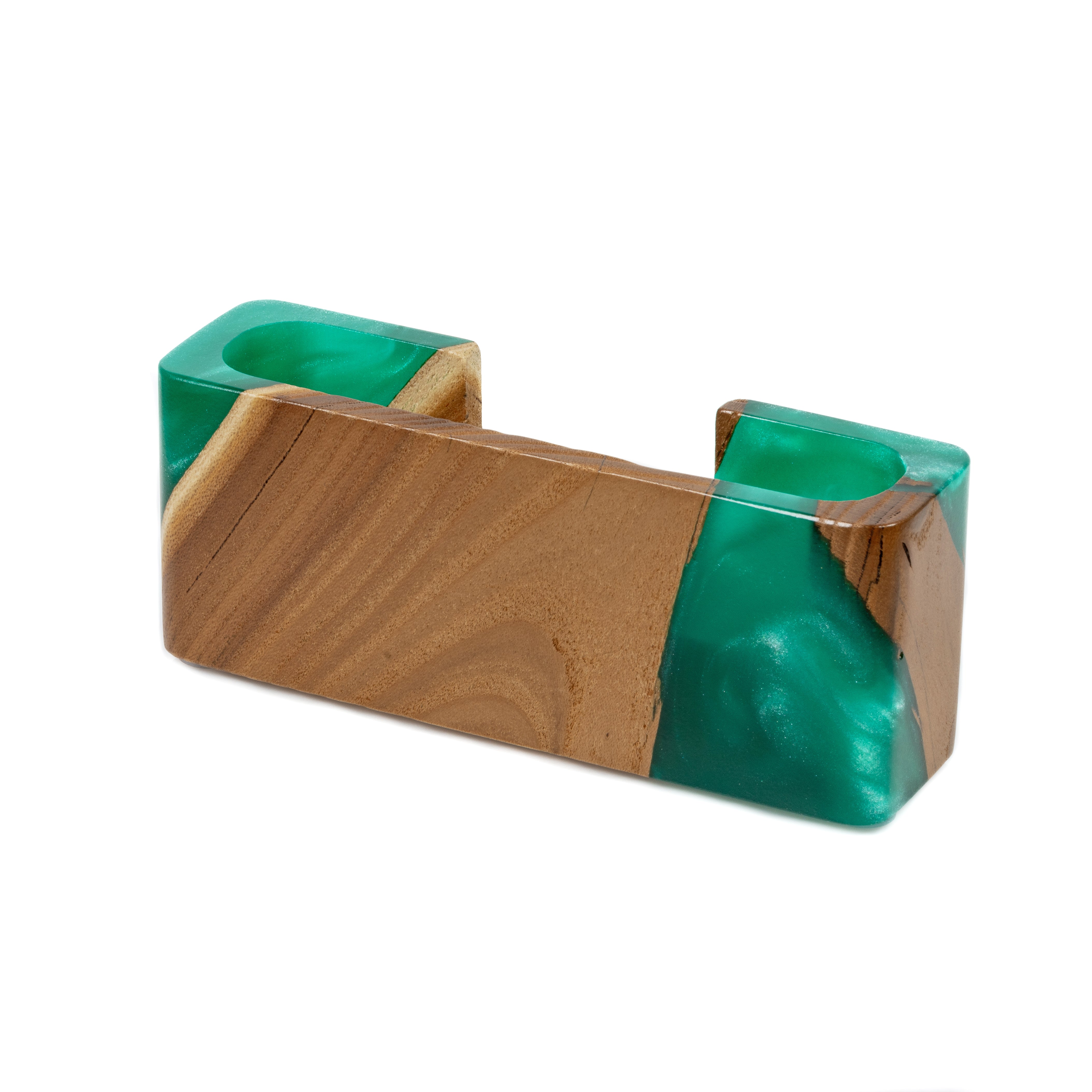 Wood & Resin Card Holder SMART – Elm Green