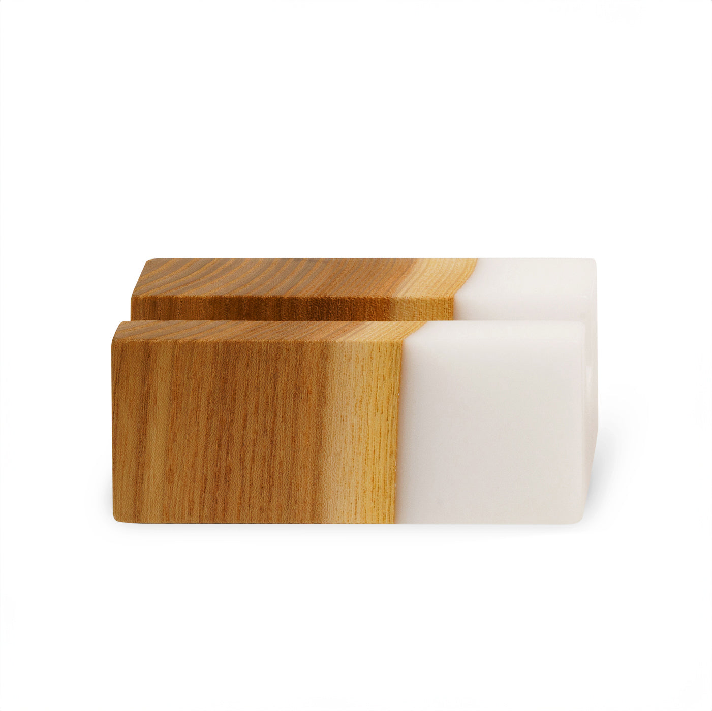 Wood & Resin Card Holder ELEMENT – Elm White