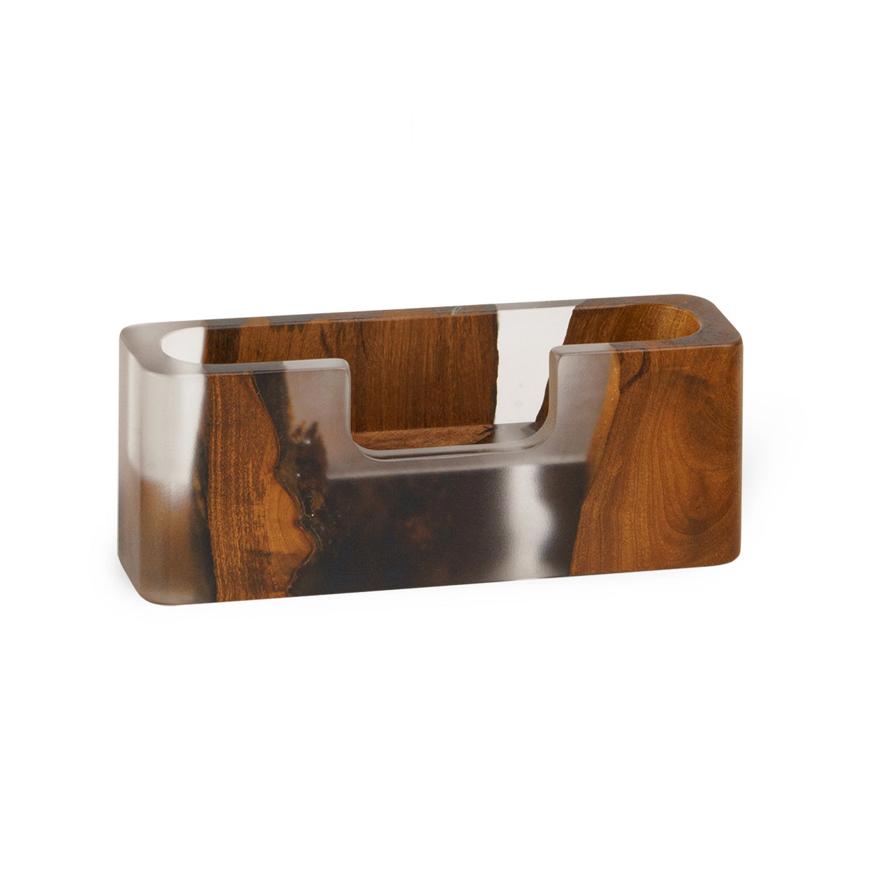 Wood & Resin Card Holder SMART – Dark Breeze
