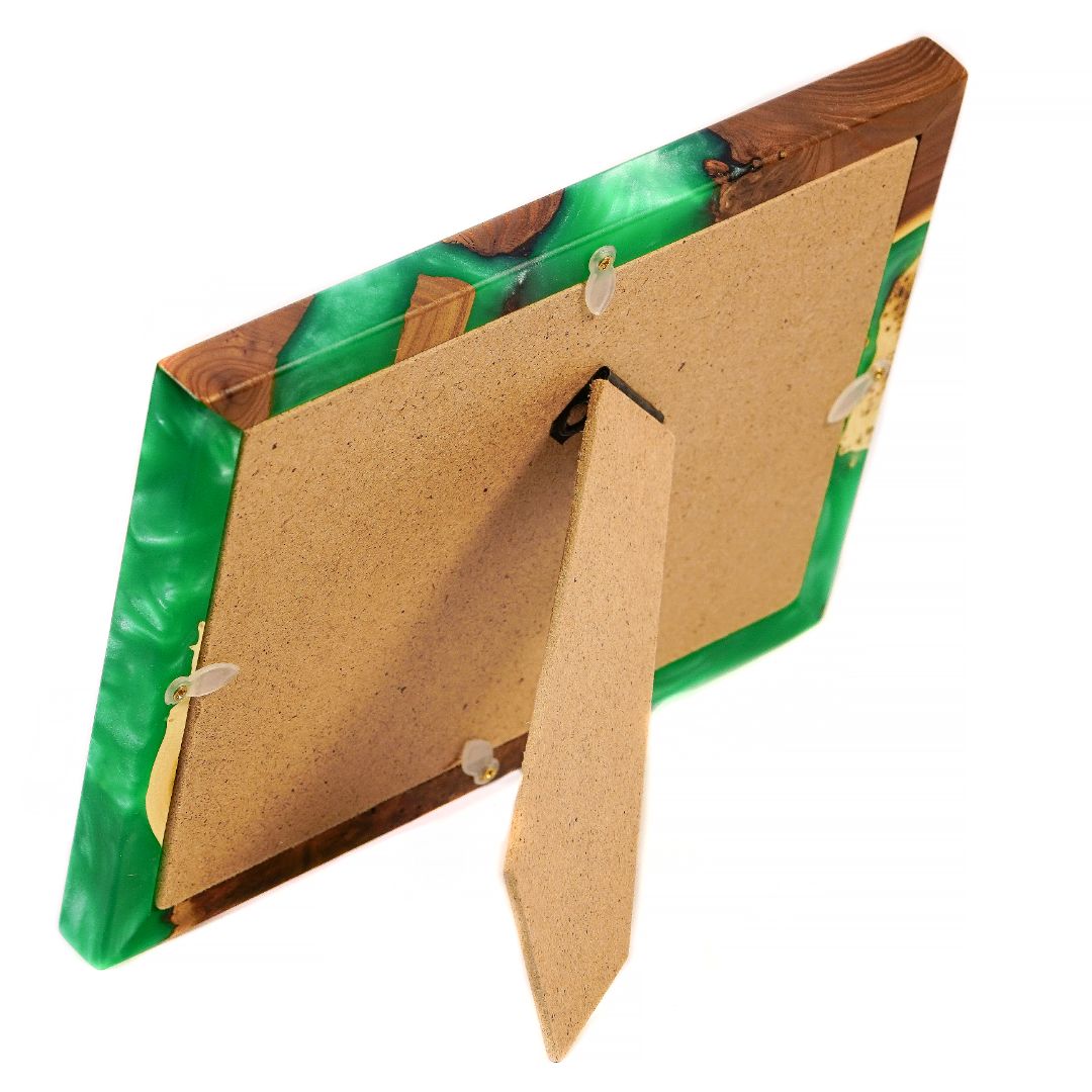 Wood & Resin Picture Frame TEMPO – Olive Green