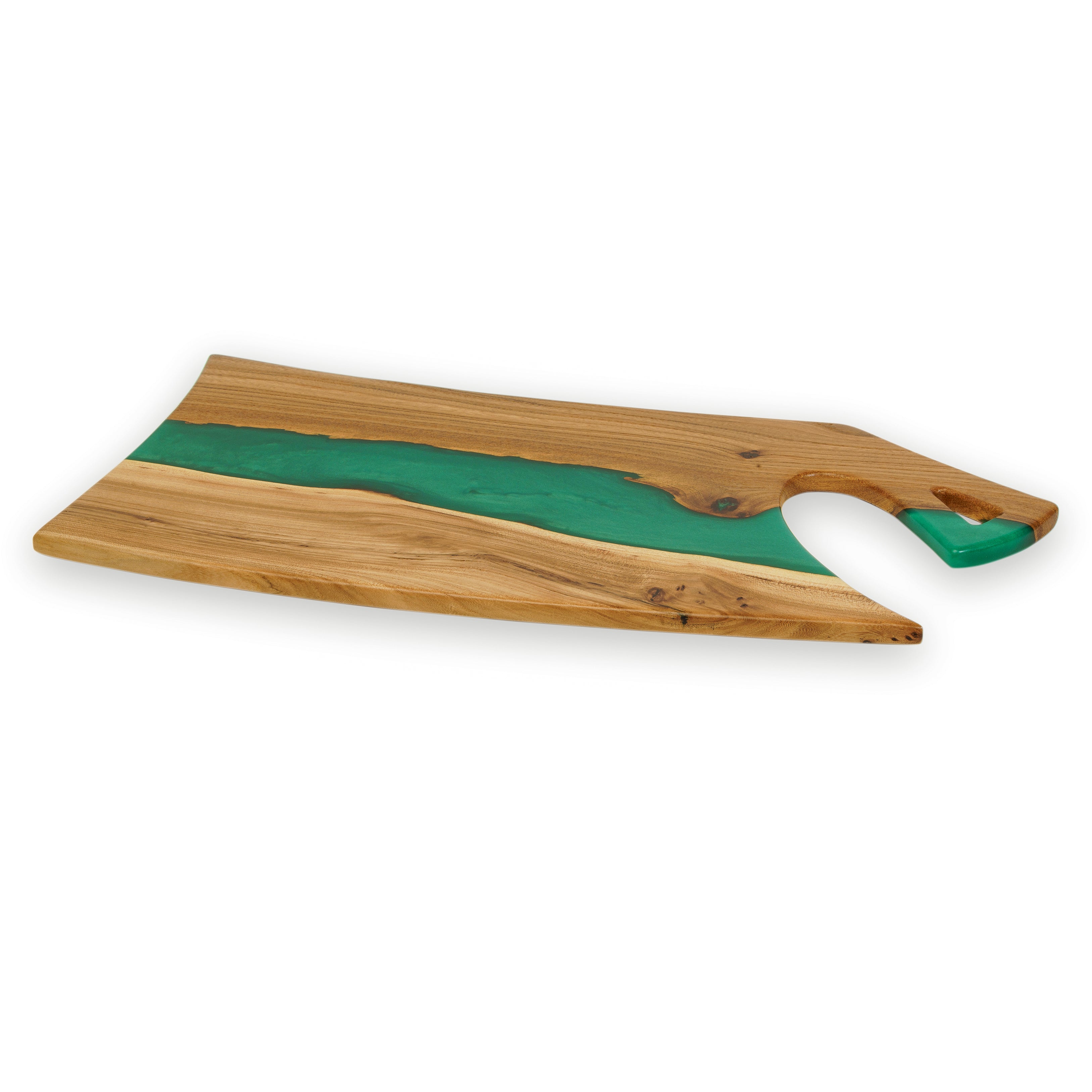 Wood & Resin Charcuterie Board CLEAVER – Elm Green