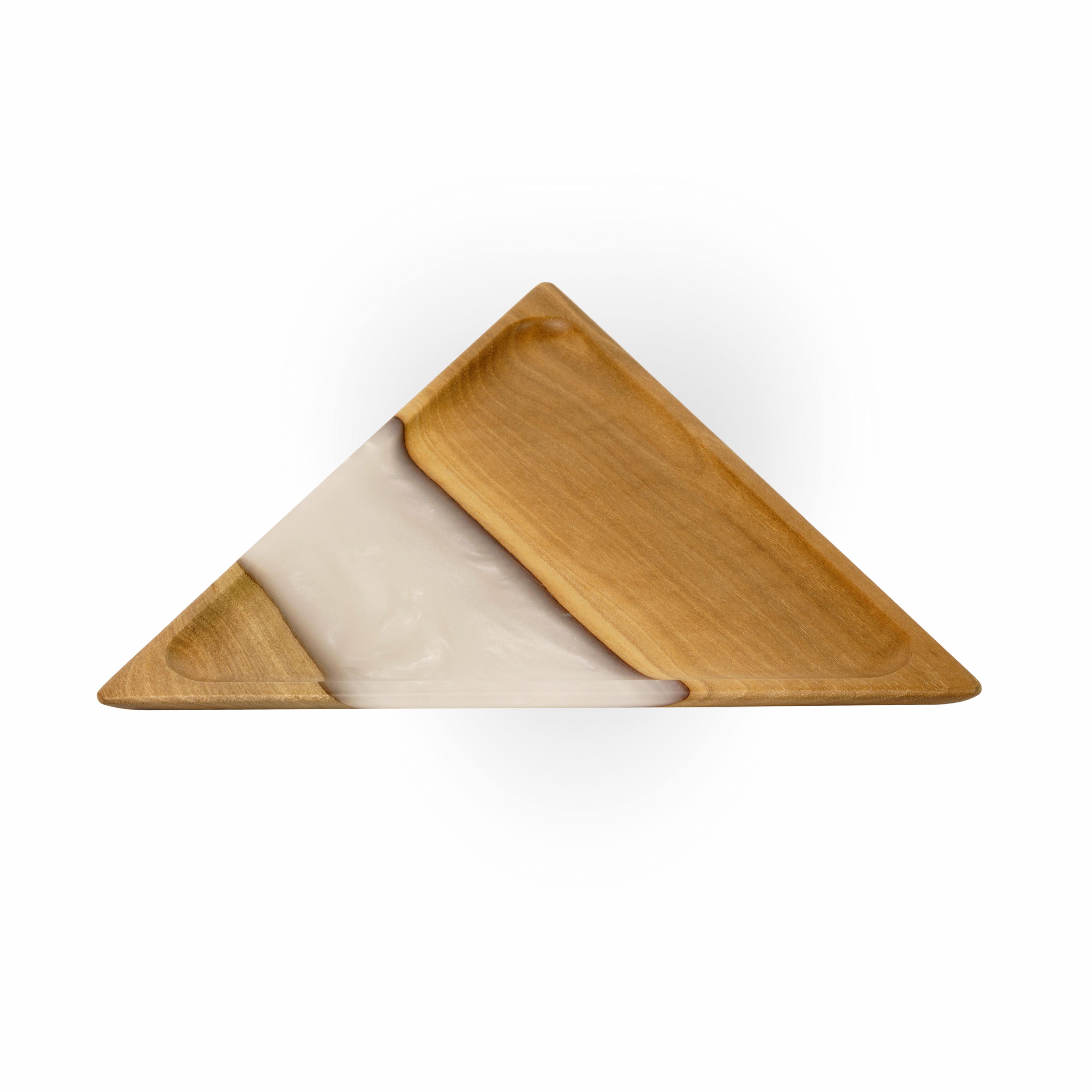 Wood & Resin Serving Platter MORSEL – Elm Platinum