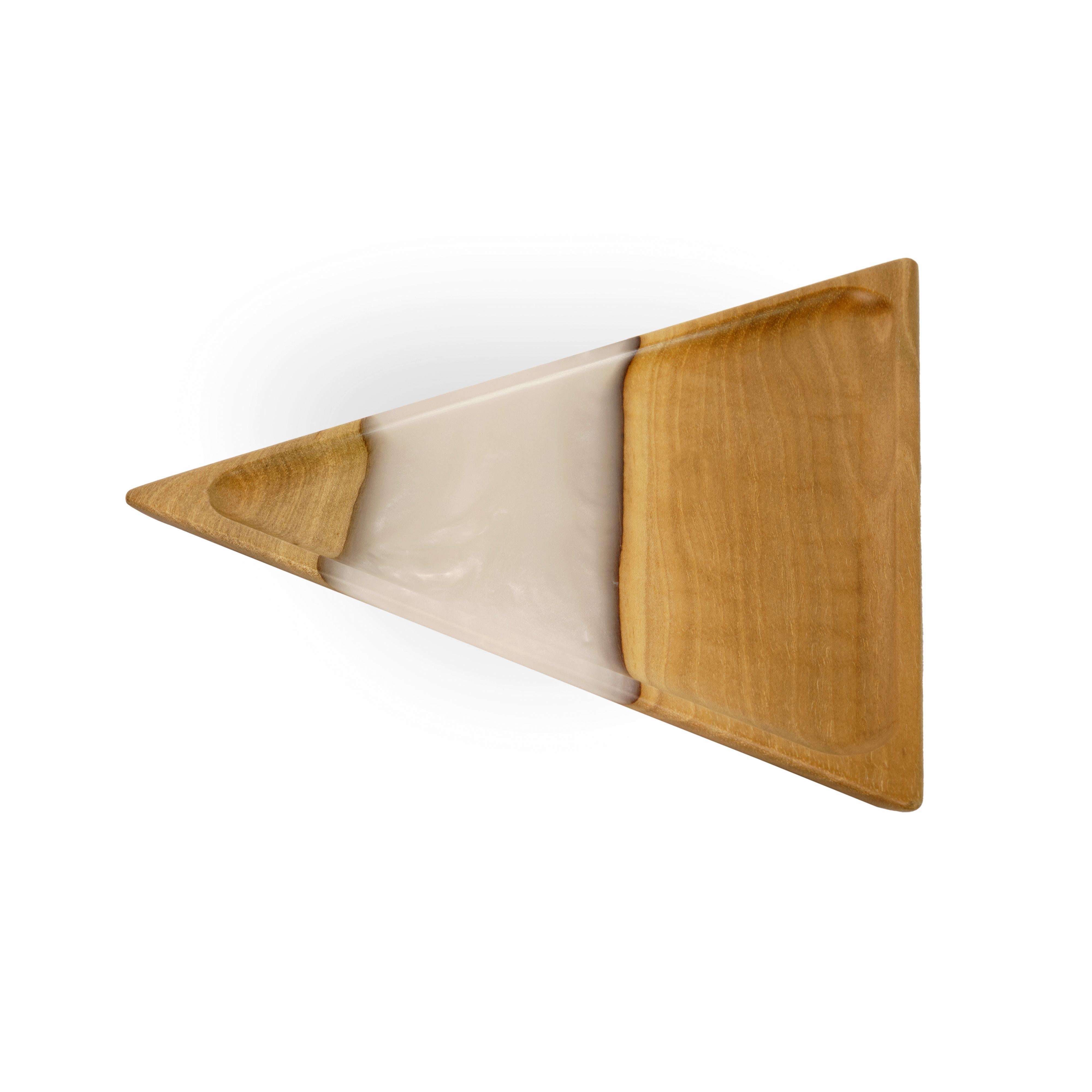 Wood & Resin Serving Platter MORSEL – Elm Platinum