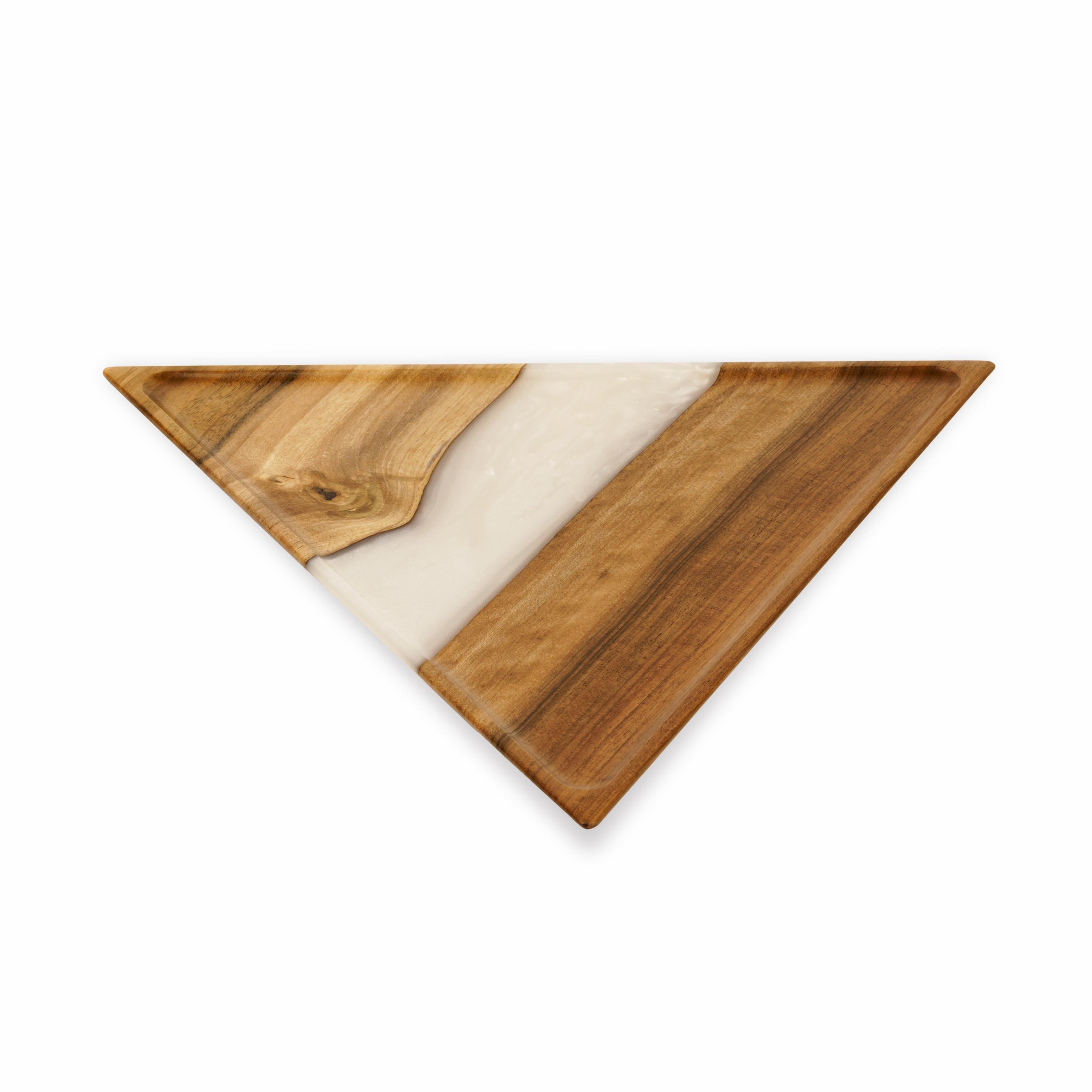 Wood & Resin Serving Platter MORSEL – Elm Platinum