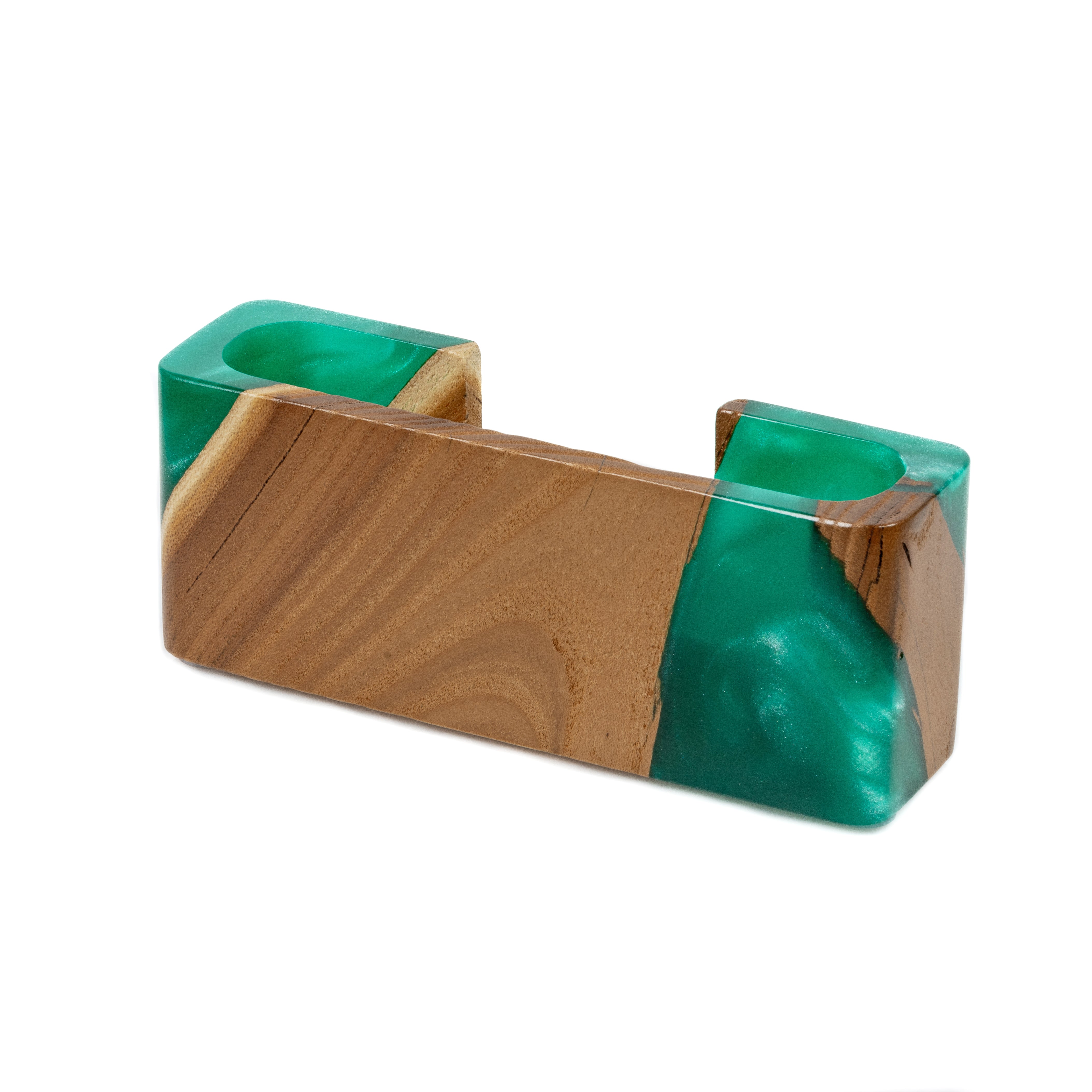 Wood & Resin Card Holder SMART – Elm Green